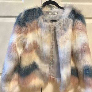 Faux Fur Coat Women Size Small New